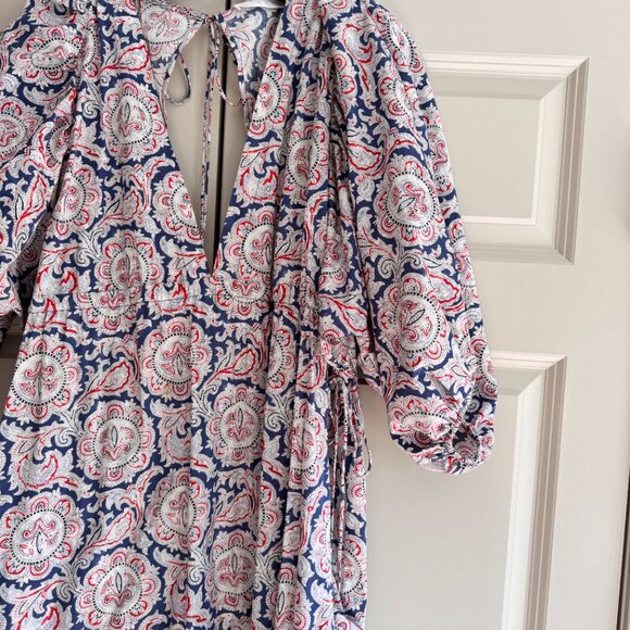 Mango x Chufy Collaboration Beautiful Paisley Maxi Dress LIKE NEW - Picture 3 of 6